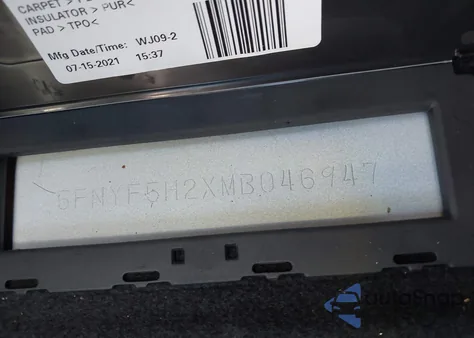 2021 Honda Pilot 2Wd Special Edition from USA, damaged, VIN 5FNYF5H2XMB046947